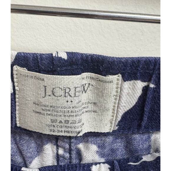 J.Crew Men’s Lounge Pants Medium 32-34 Navy White Dog Print Cotton - Picture 3 of 5